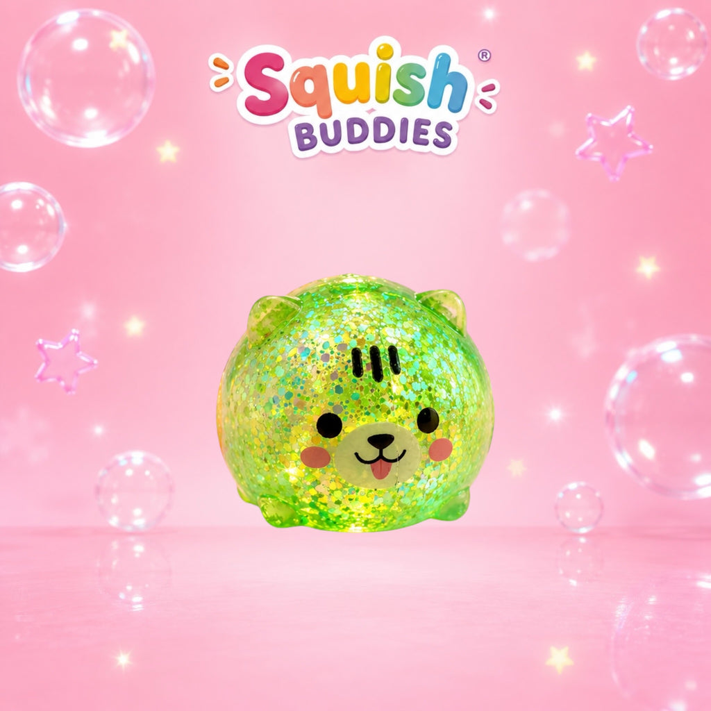 Glitter Sugar Slow Rise Mini Puppy Squishy Dog | Pocket Sized Sensory Fidget Toy