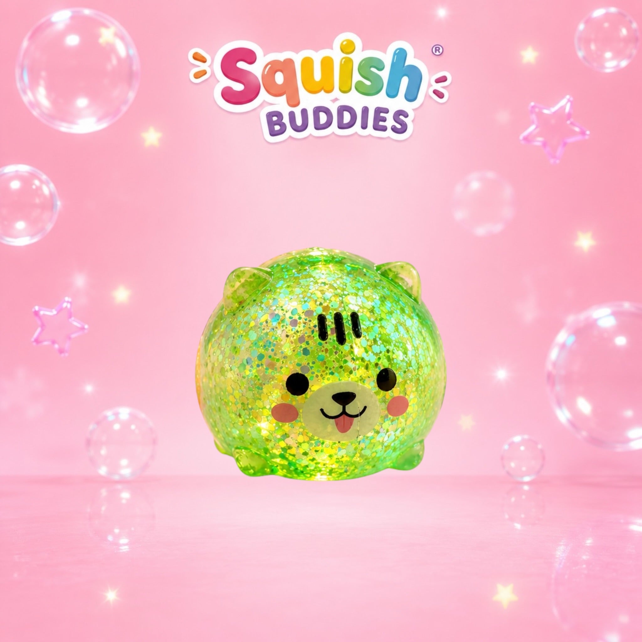 Glitter Sugar Slow Rise Mini Puppy Squishy Dog | Pocket Sized Sensory Fidget Toy