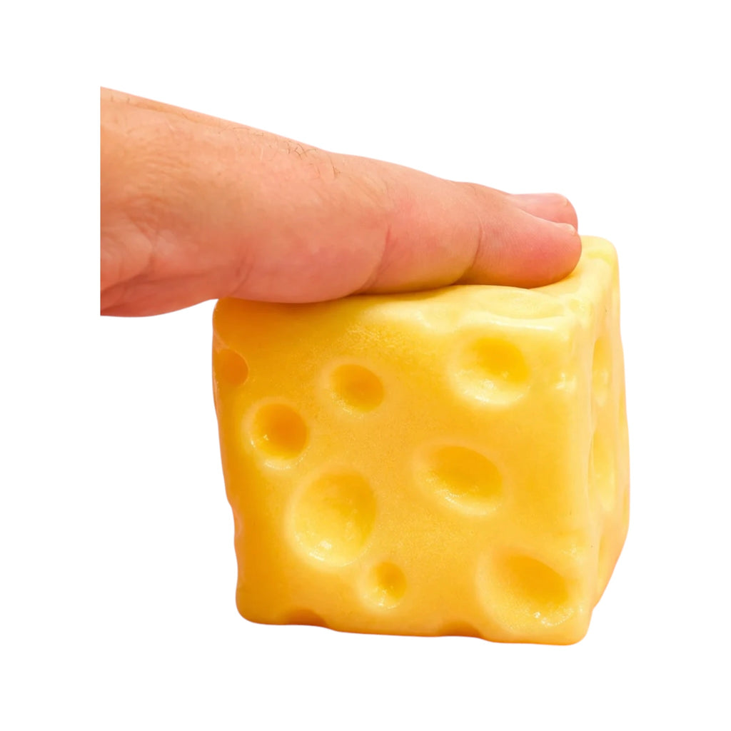 Viral Vaseline Cheese Squishy Sensory Fidget Toy | Stress Relief Squish Cube