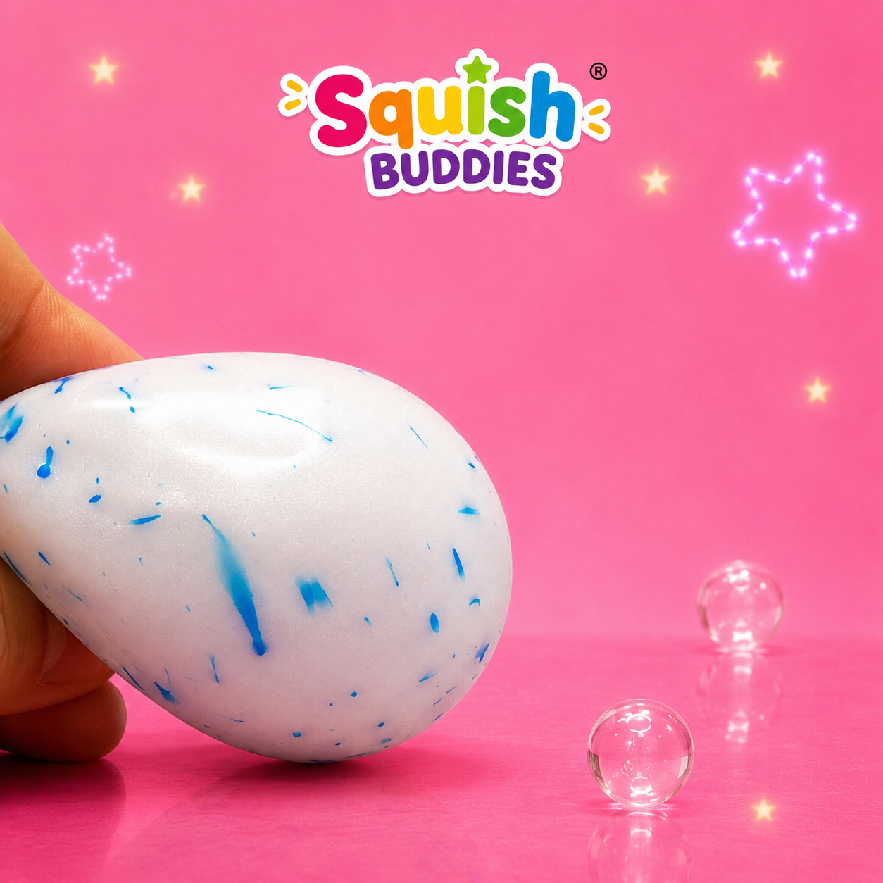 Snowball Squishy Sensory Fidget Toy Soft Foam Stress Relief Squeeze Ball