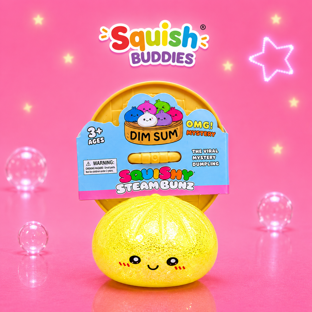 Rainbow Squishy Dumpling Toy – Sugar Gel Stress Ball Bao Bun Sensory Squish (Mystery Colour + Rare Gold)