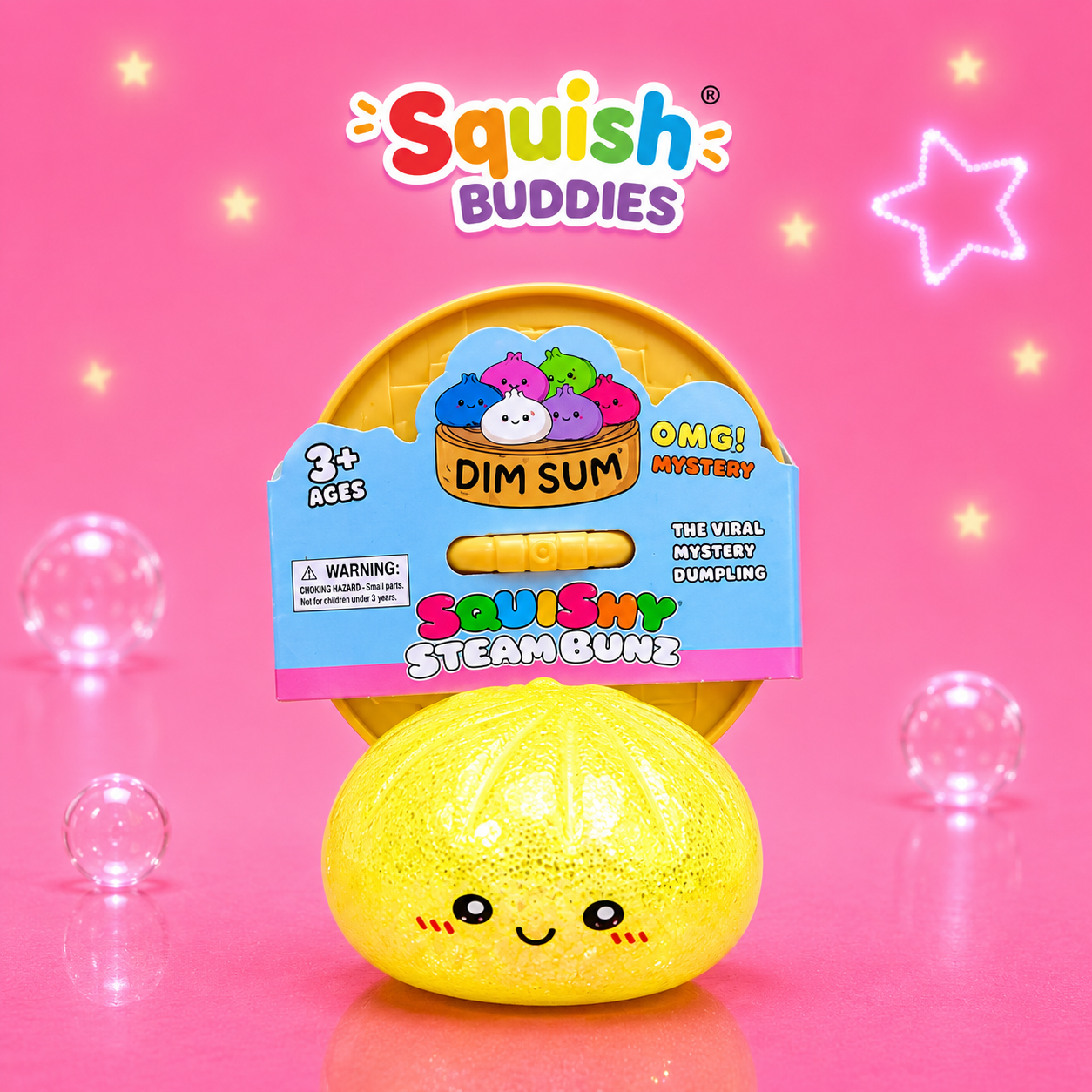 Rainbow Squishy Dumpling Toy – Sugar Gel Stress Ball Bao Bun Sensory Squish (Mystery Colour + Rare Gold)