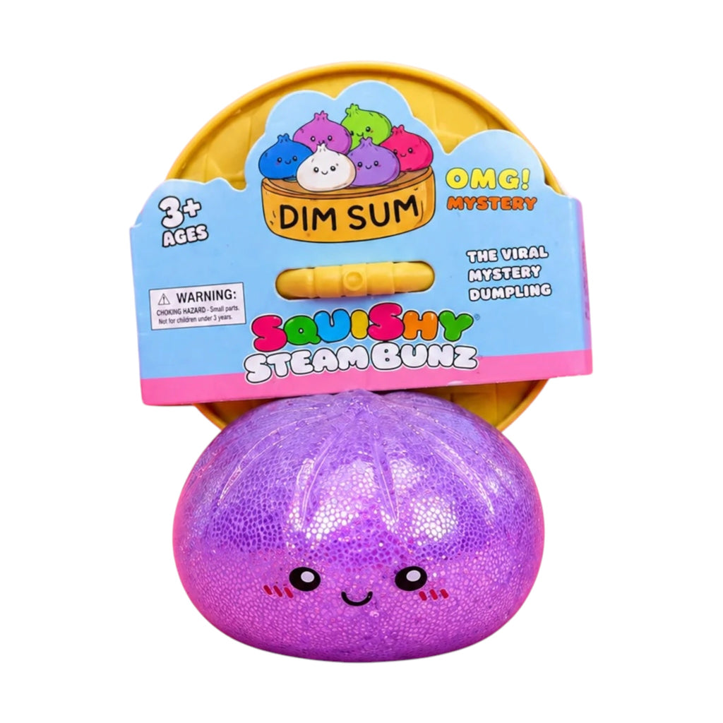 Glitter Squishy Dumpling Toy – Sugar Gel Stress Ball Bao Bun Sensory Squish (Mystery Colour + Rare Gold)