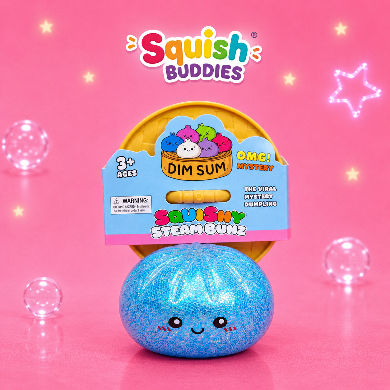 Rainbow Squishy Dumpling Toy – Sugar Gel Stress Ball Bao Bun Sensory Squish (Mystery Colour + Rare Gold)