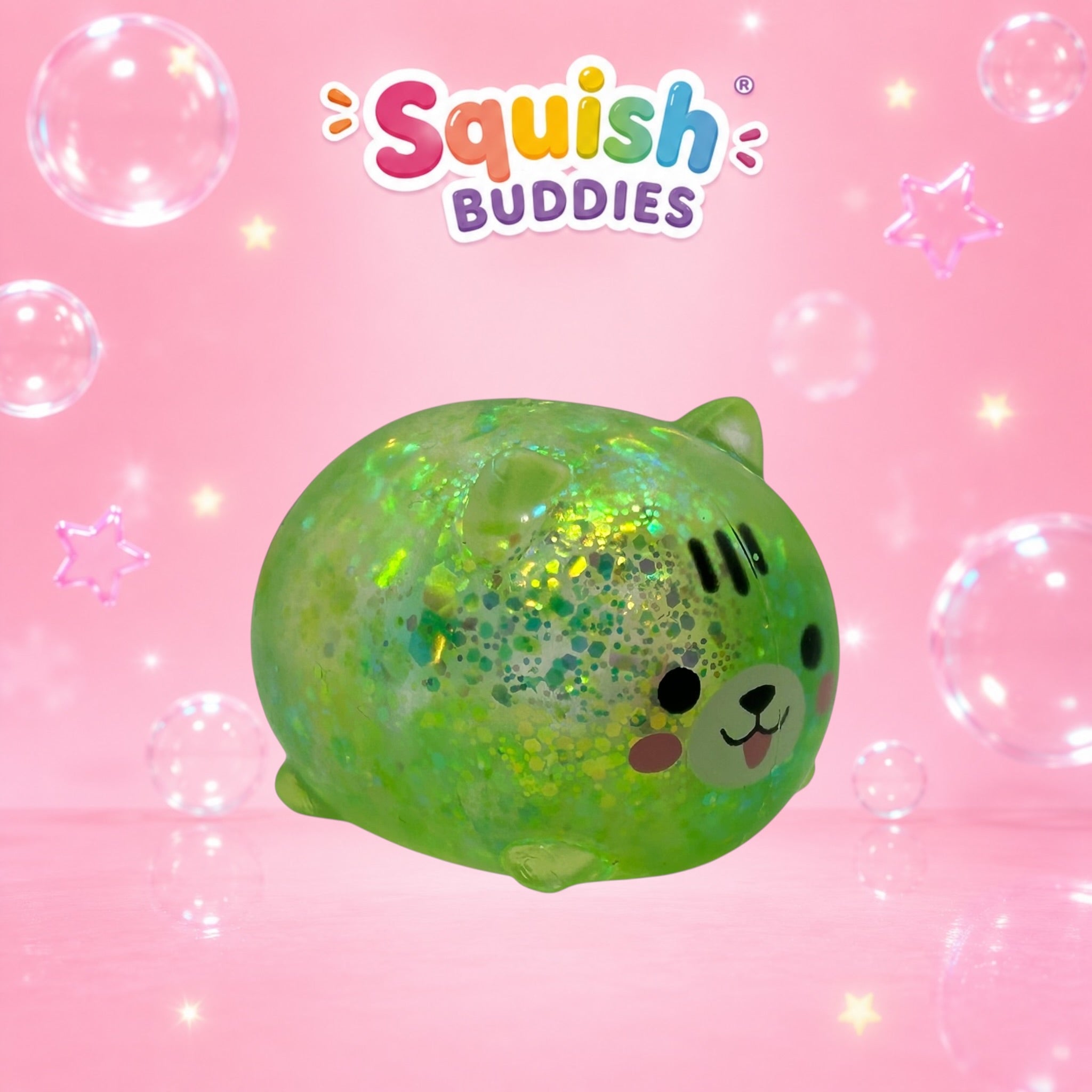 Glitter Sugar Slow Rise Mini Puppy Squishy Dog | Pocket Sized Sensory Fidget Toy