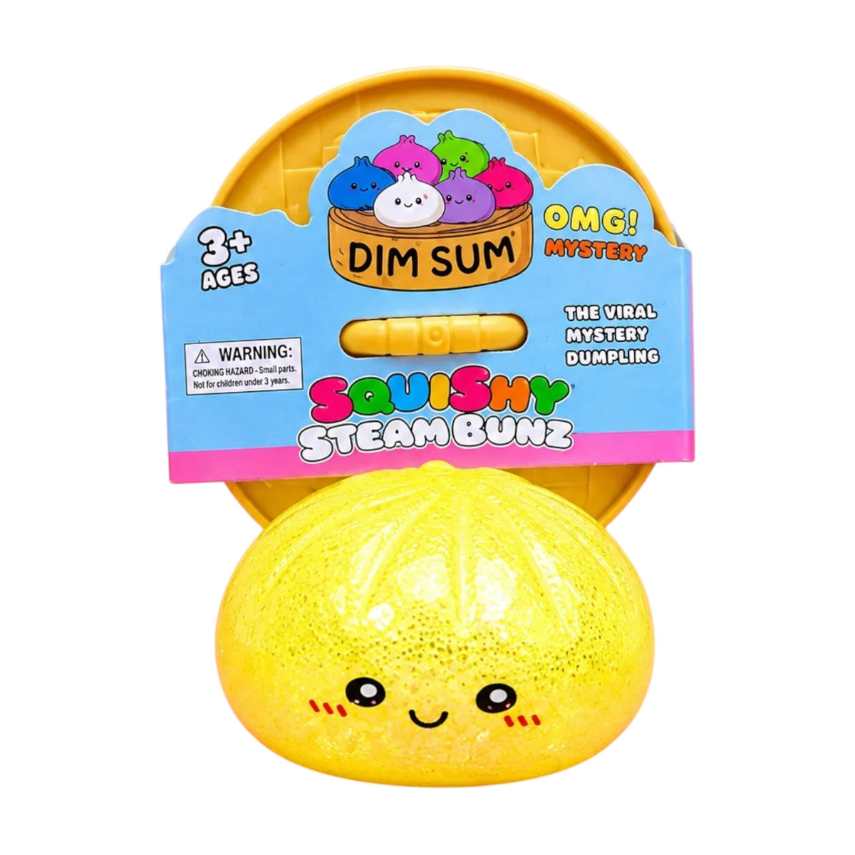 Glitter Squishy Dumpling Toy – Sugar Gel Stress Ball Bao Bun Sensory Squish (Mystery Colour + Rare Gold)