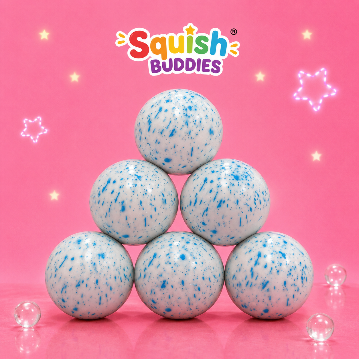 Snowball Squishy Sensory Fidget Toy Soft Foam Stress Relief Squeeze Ball