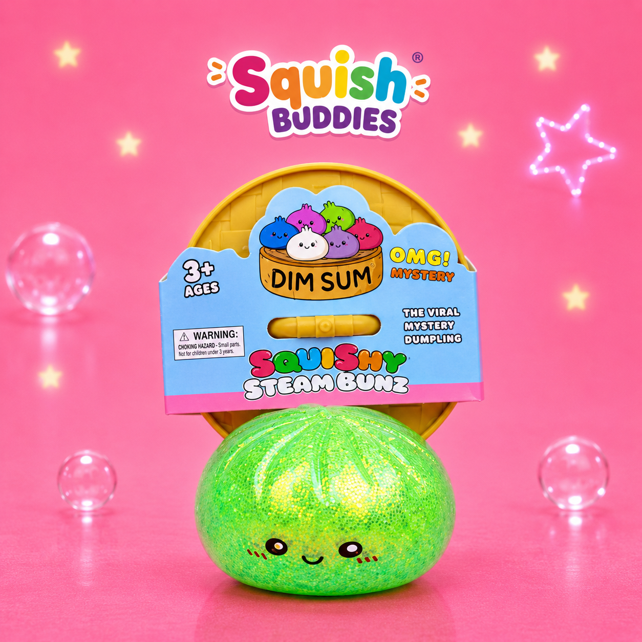 Rainbow Squishy Dumpling Toy – Sugar Gel Stress Ball Bao Bun Sensory Squish (Mystery Colour + Rare Gold)