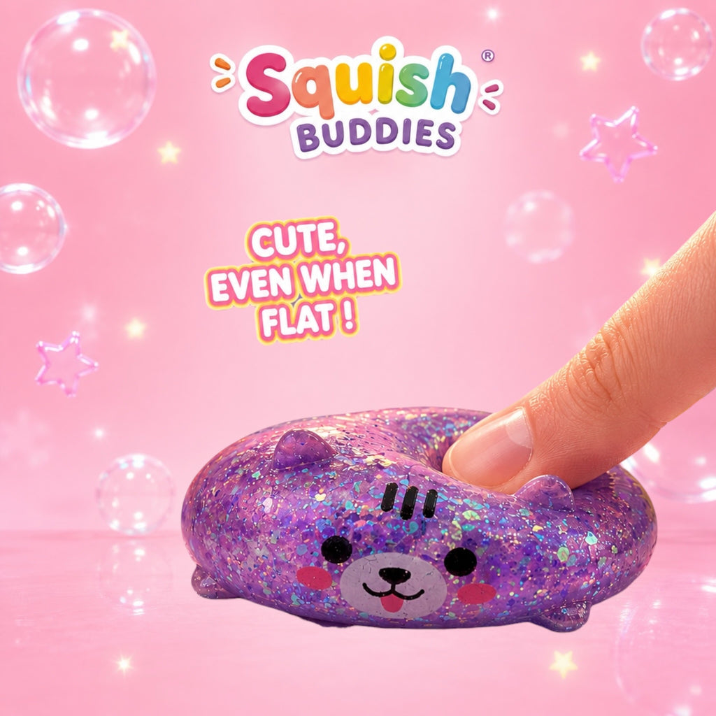 Glitter Sugar Slow Rise Mini Puppy Squishy Dog | Pocket Sized Sensory Fidget Toy