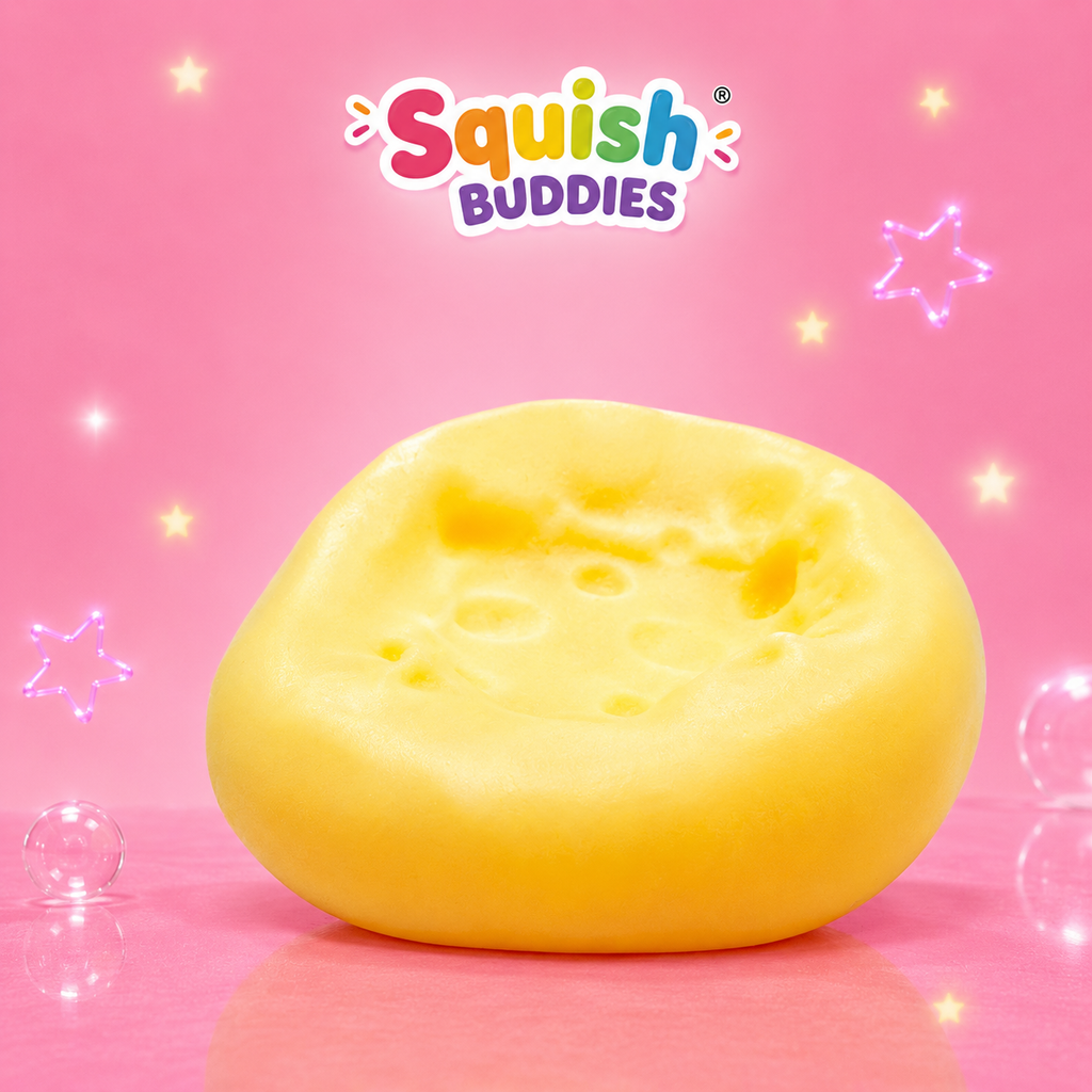Viral Cheese Squishy Sensory Fidget Toy | Slow Rise Stress Relief Squish Cube