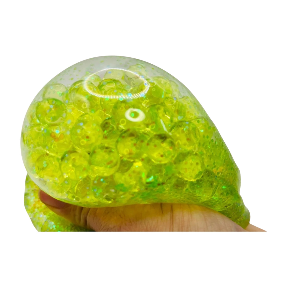 Glitter Squishy Dumpling Toy – Sugar Gel Stress Ball Bao Bun Sensory Squish (Mystery Colour + Rare Gold)