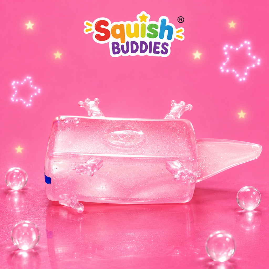 Minecraft Style Axolotl Squishy Sensory Fidget Toy Stretchy Maltose Squish