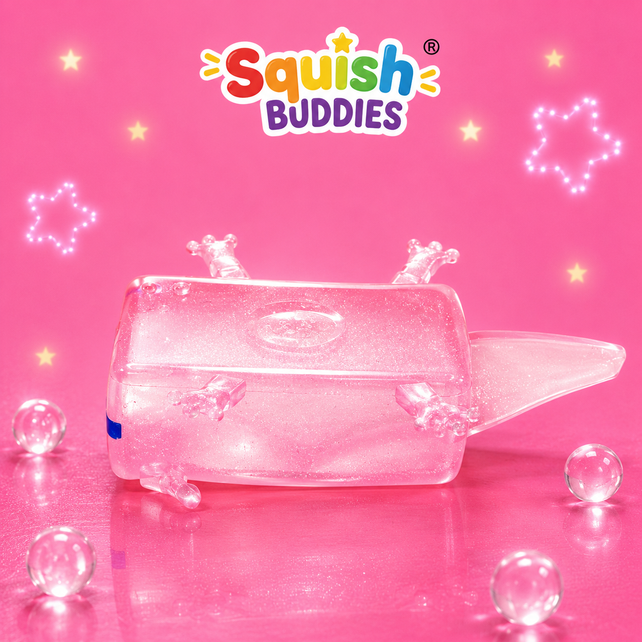Minecraft Style Axolotl Squishy Sensory Fidget Toy Stretchy Maltose Squish