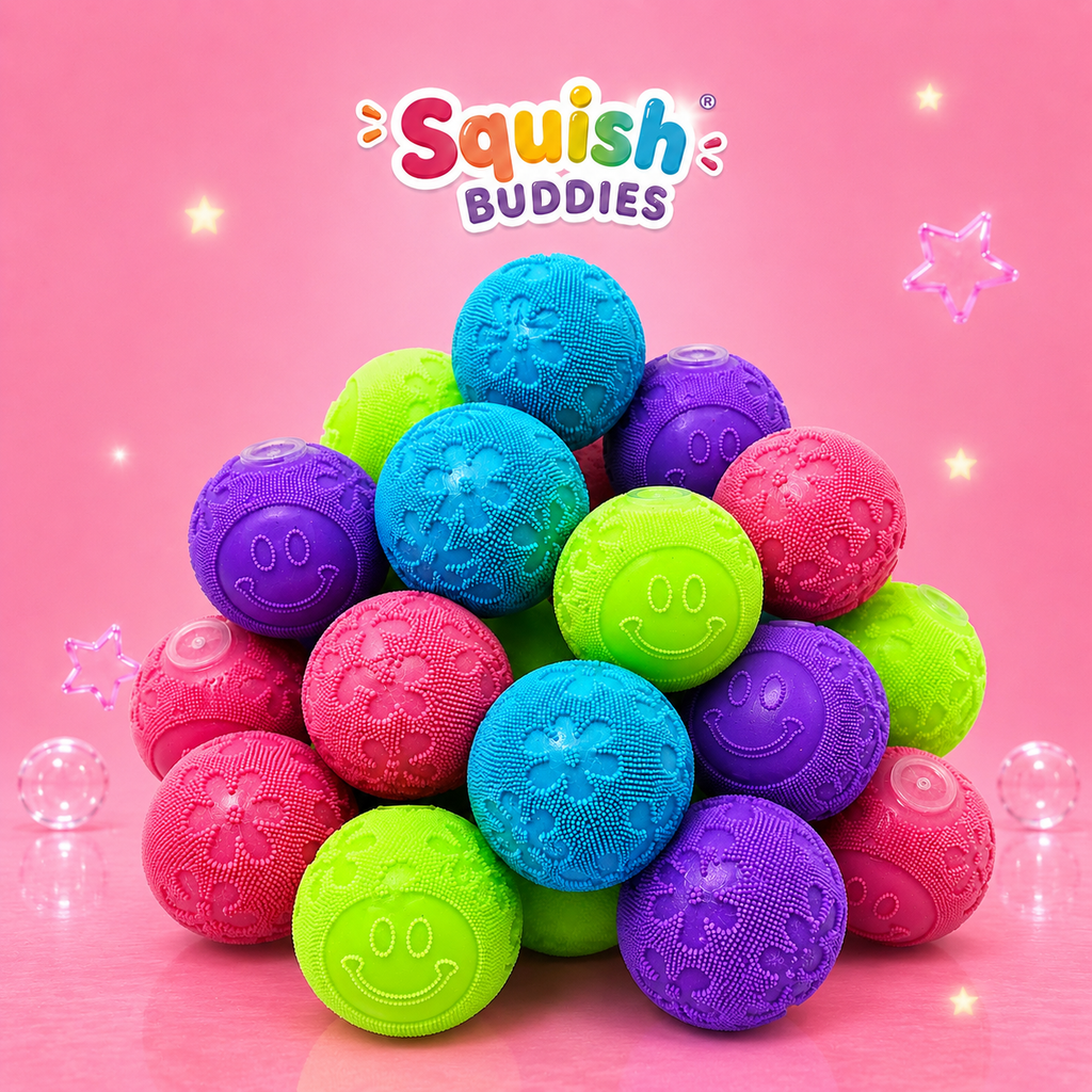 Fuzzball Squishy Sensory Fidget Toy | Soft Textured Stress Relief Squish Ball