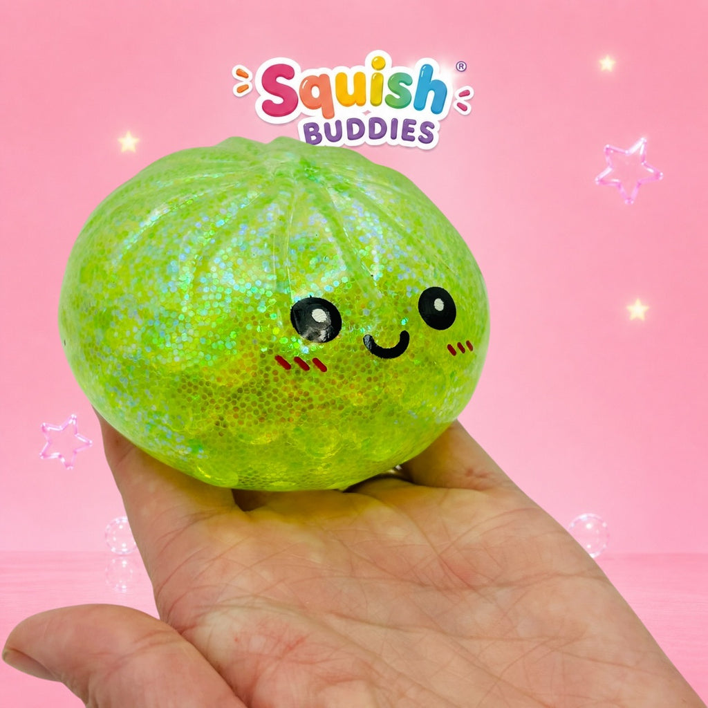 Rainbow Squishy Dumpling Toy – Sugar Gel Stress Ball Bao Bun Sensory Squish (Mystery Colour + Rare Gold)