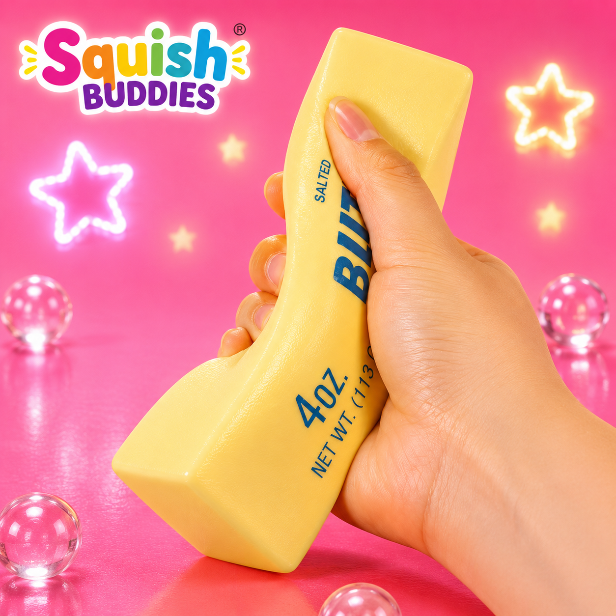Butter Stick Squishy Toy – Realistic Stress Ball Squeeze Fidget Sensory Toy Soft Stretchy