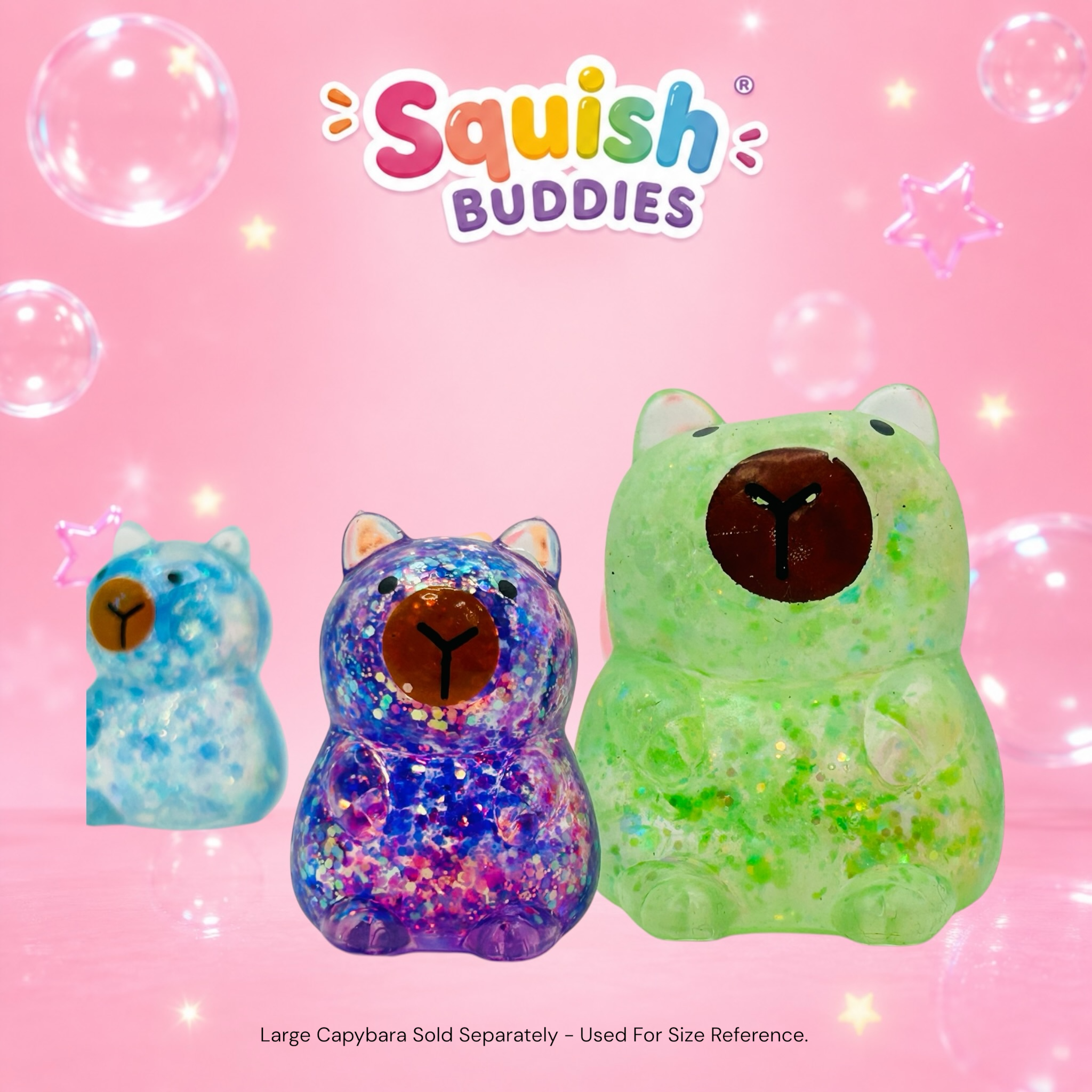 Capybara Maltose Sugar Gel Squishy | Slow Rise Sensory Fidget Toy | Small, Large or Bundle
