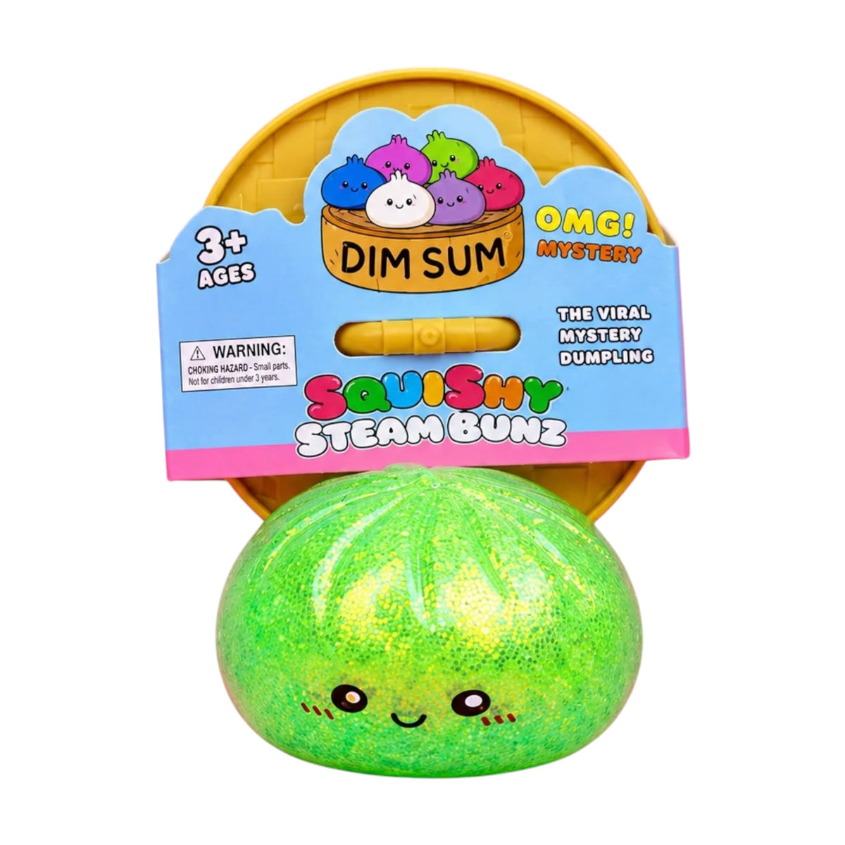 Glitter Squishy Dumpling Toy – Sugar Gel Stress Ball Bao Bun Sensory Squish (Mystery Colour + Rare Gold)