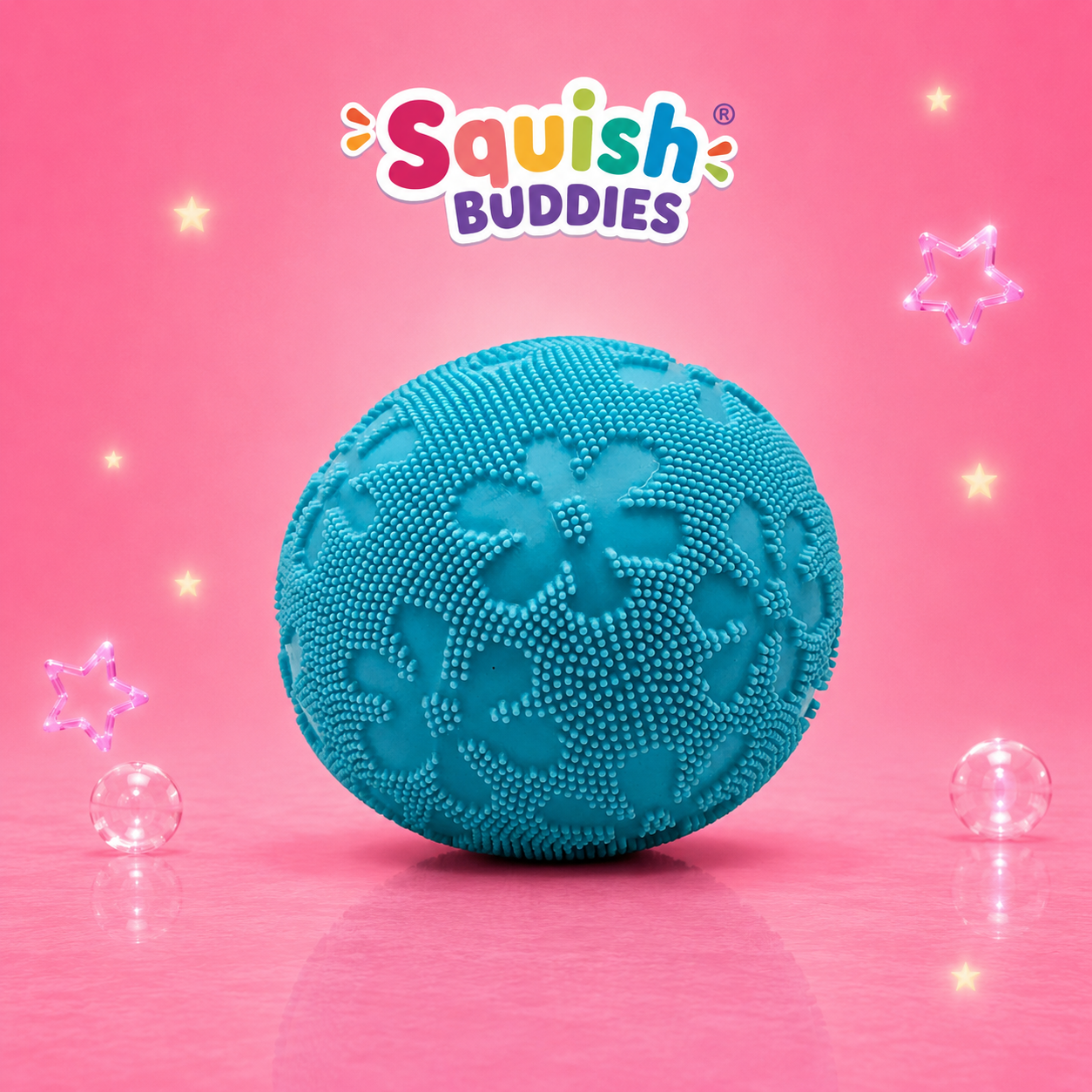 Fuzzball Squishy Sensory Fidget Toy | Soft Textured Stress Relief Squish Ball