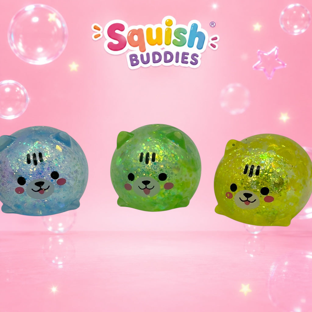 Glitter Sugar Slow Rise Mini Puppy Squishy Dog | Pocket Sized Sensory Fidget Toy