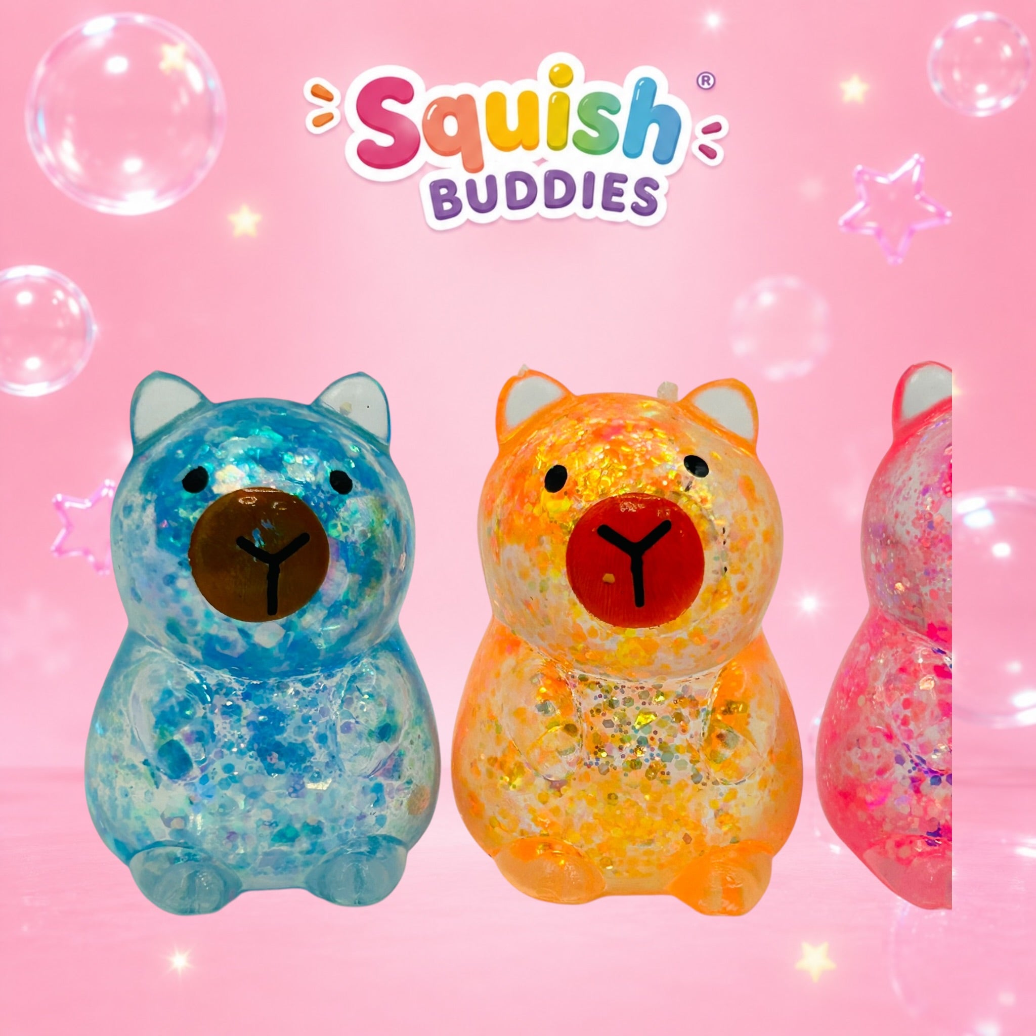 Capybara Maltose Sugar Gel Squishy | Slow Rise Sensory Fidget Toy | Small, Large or Bundle