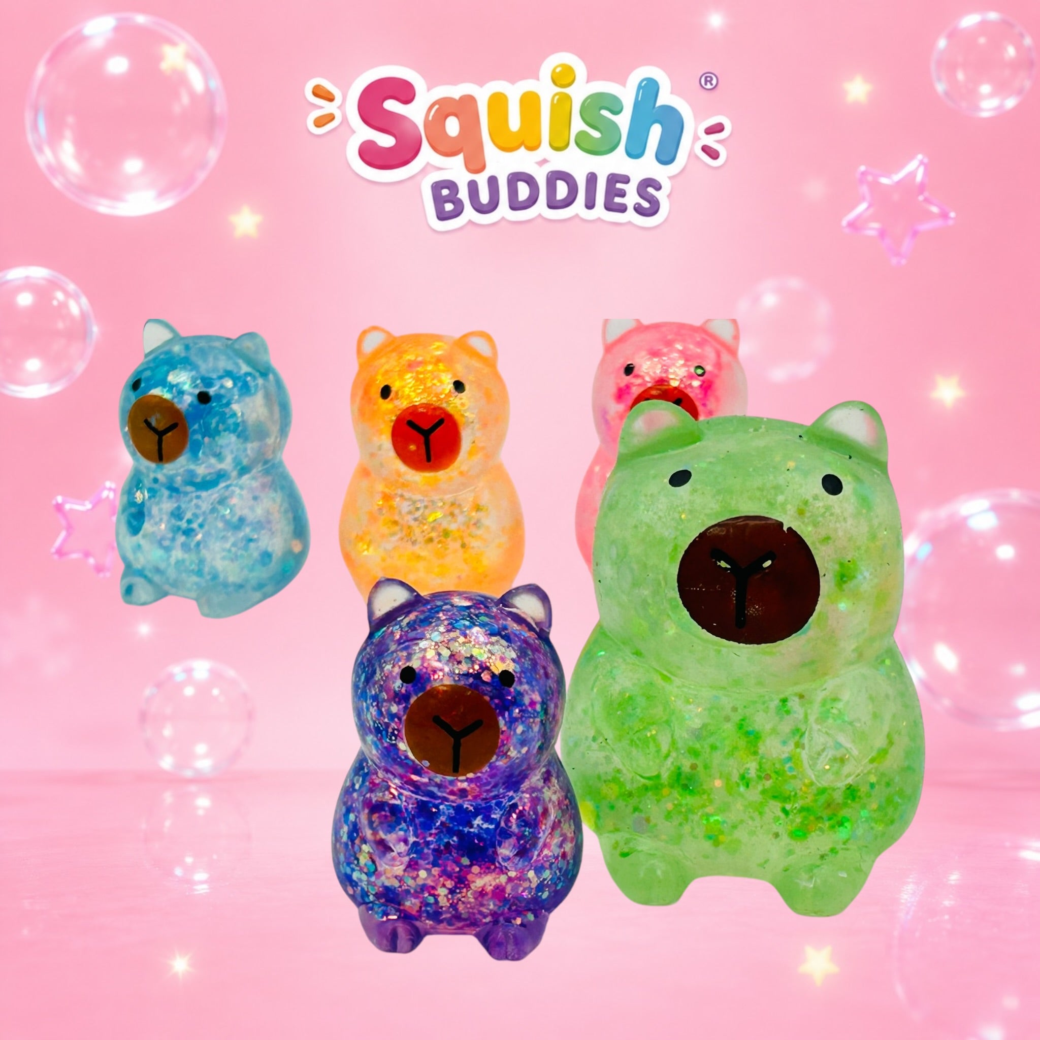 Capybara Maltose Sugar Gel Squishy | Slow Rise Sensory Fidget Toy | Small, Large or Bundle