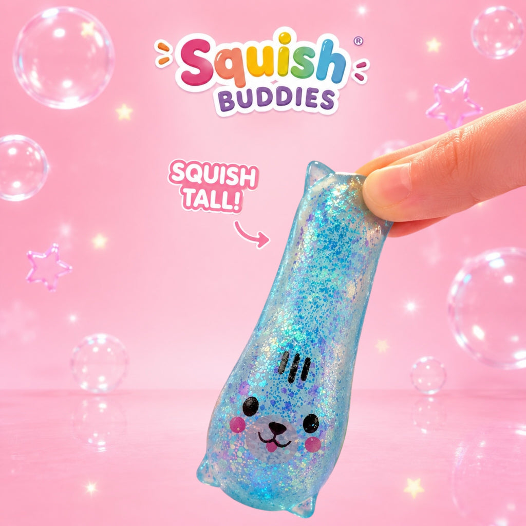 Glitter Sugar Slow Rise Mini Puppy Squishy Dog | Pocket Sized Sensory Fidget Toy