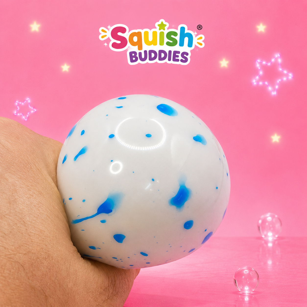 Snowball Squishy Sensory Fidget Toy Soft Foam Stress Relief Squeeze Ball