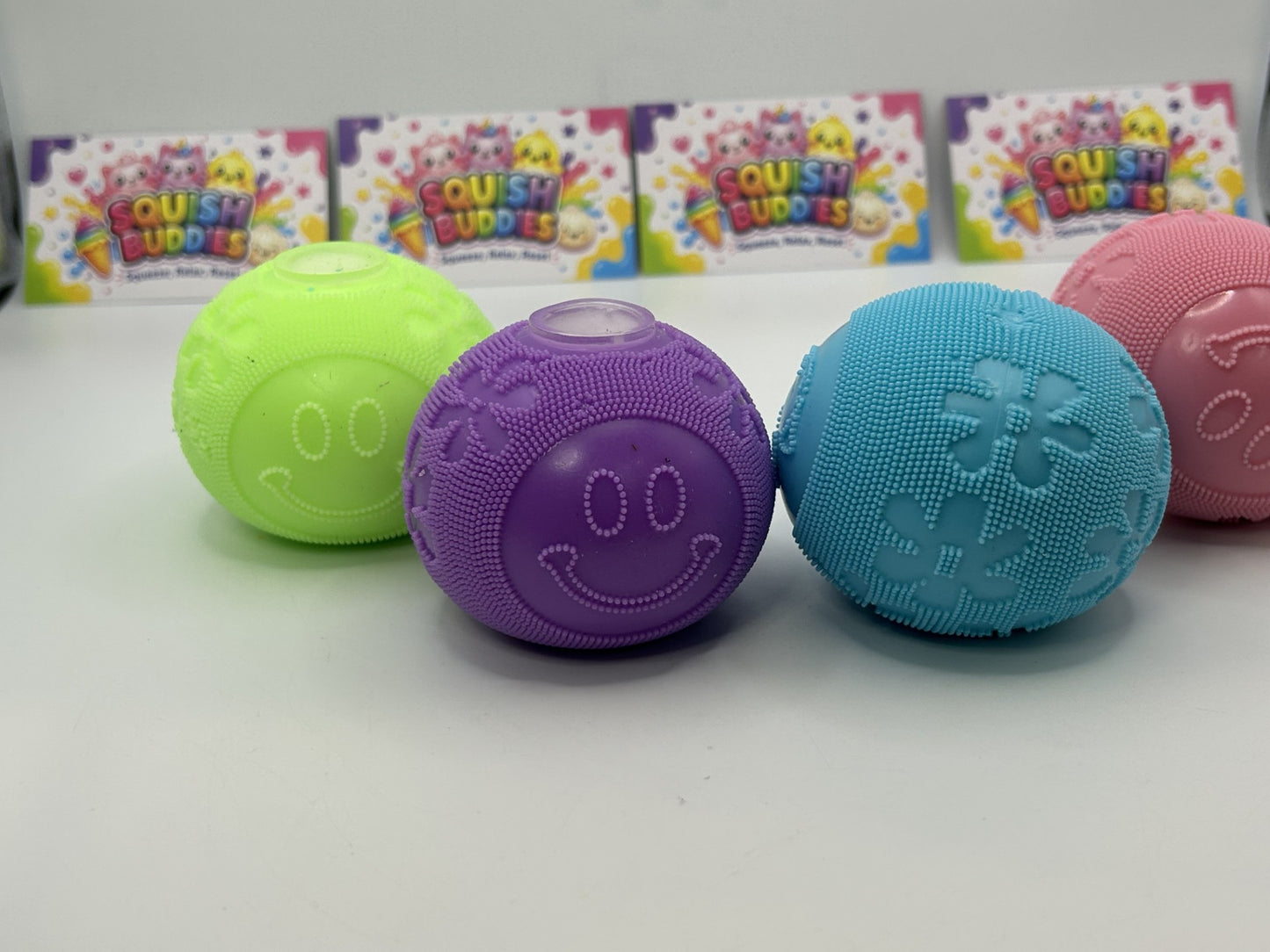 Fuzzball Squishy Sensory Fidget Toy | Soft Textured Stress Relief Squish Ball