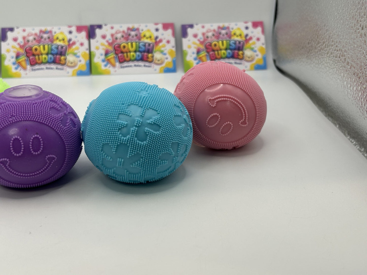 Fuzzball Squishy Sensory Fidget Toy | Soft Textured Stress Relief Squish Ball