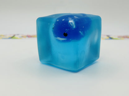 Glow In The Dark Whale Cube Squishy Sensory Fidget Toy Maltose Filled