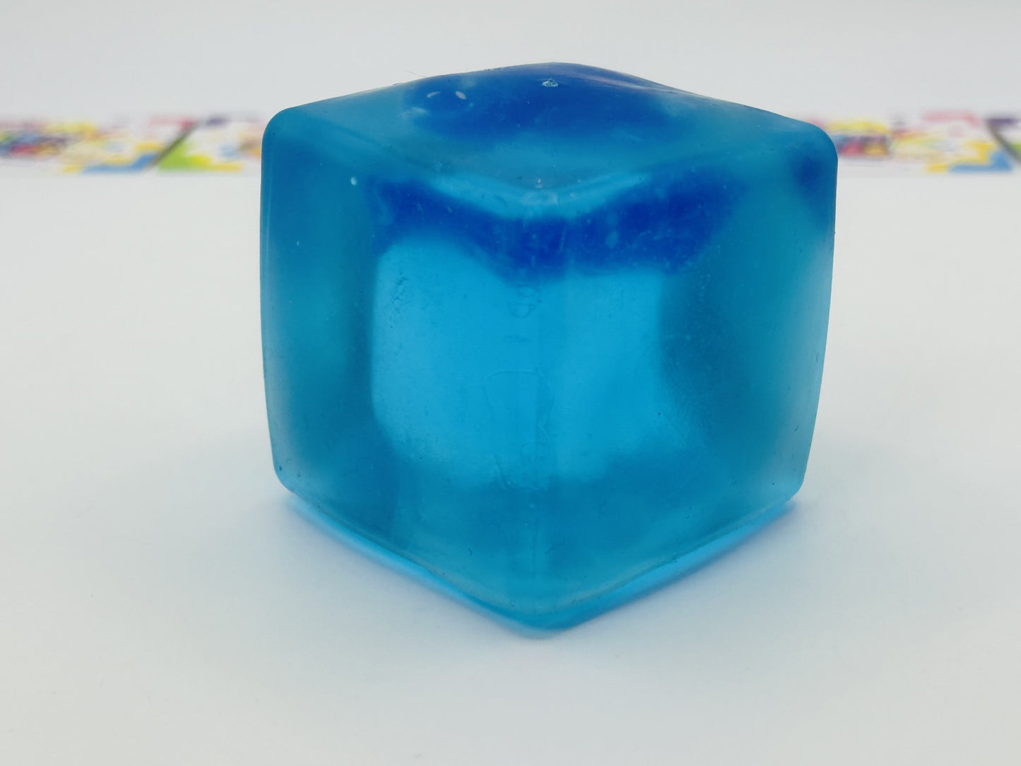 Glow In The Dark Whale Cube Squishy Sensory Fidget Toy Maltose Filled