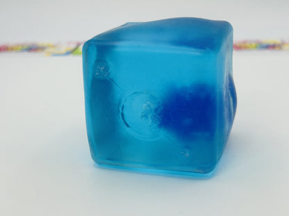 Glow In The Dark Whale Cube Squishy Sensory Fidget Toy Maltose Filled