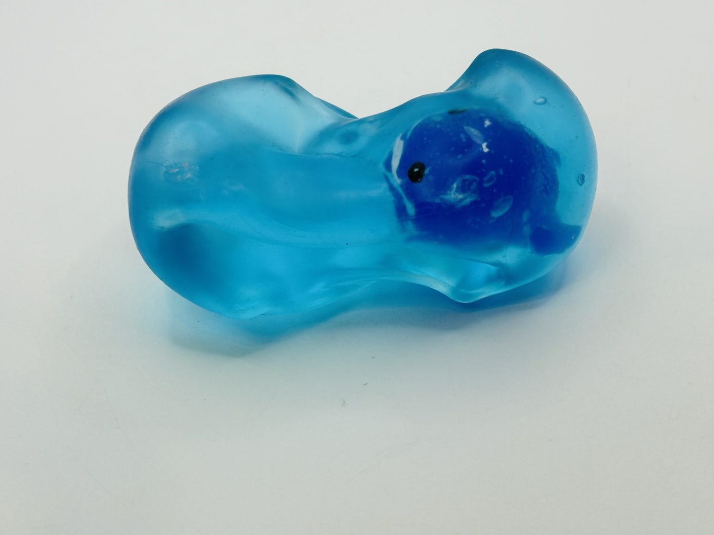 Glow In The Dark Whale Cube Squishy Sensory Fidget Toy Maltose Filled