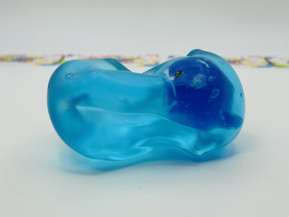 Glow In The Dark Whale Cube Squishy Sensory Fidget Toy Maltose Filled