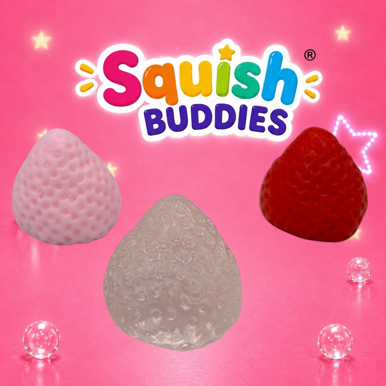 Tabba Strawberry Squishy Selection | Super Soft Sensory Squishies