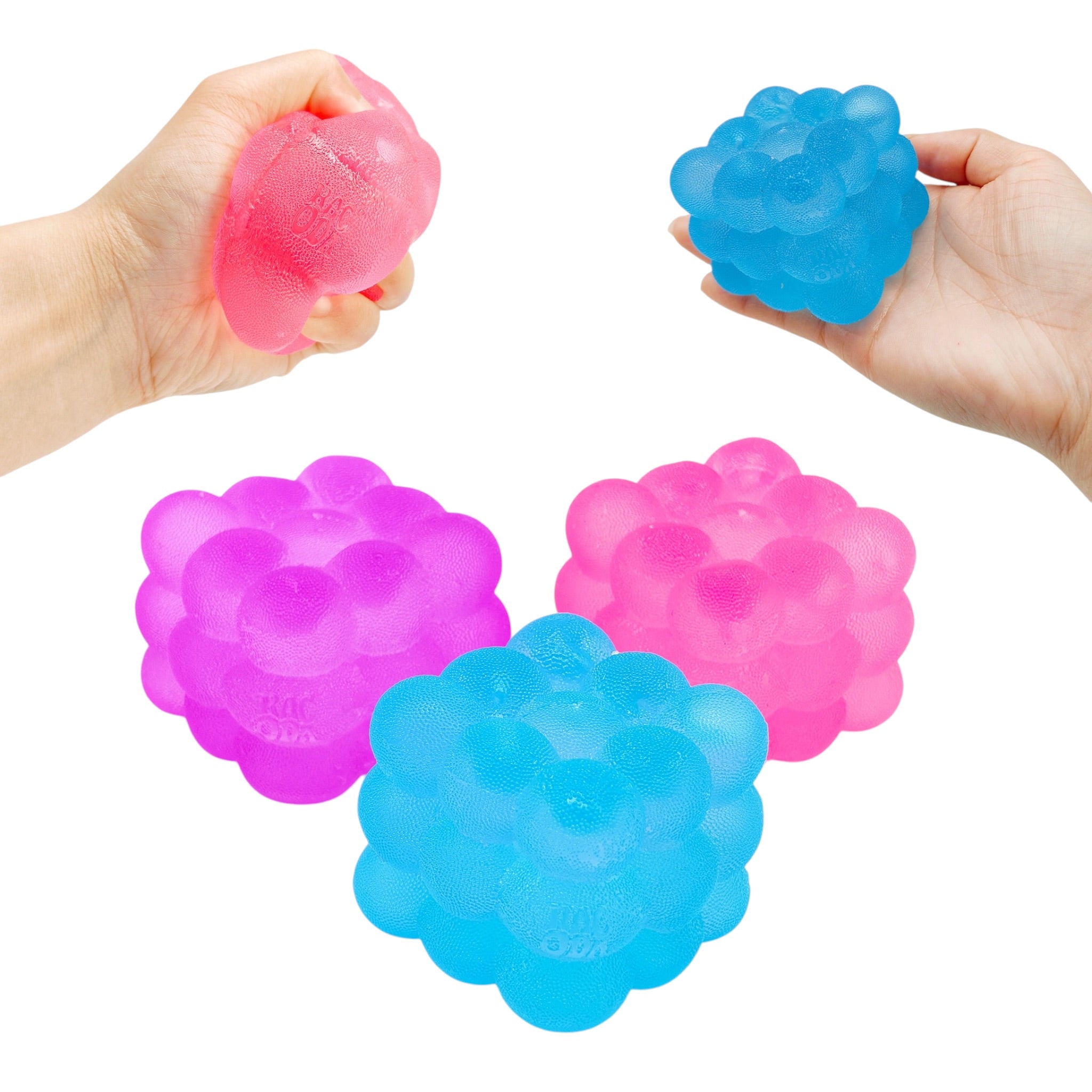 Textured Bubble Cube Squishy – Super Solid Stress Ball Sensory Squeeze Fidget Toy (Mystery Colour)