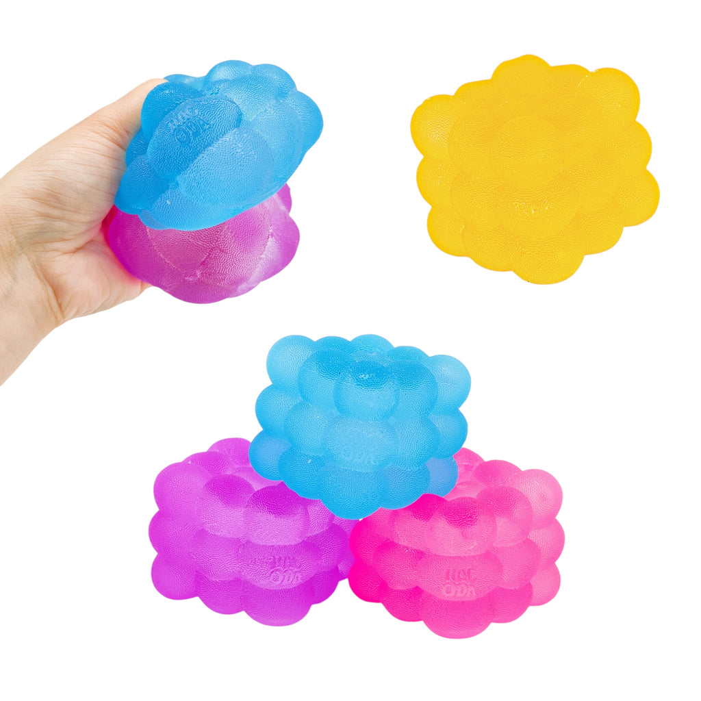 Textured Bubble Cube Squishy – Super Solid Stress Ball Sensory Squeeze Fidget Toy (Mystery Colour)