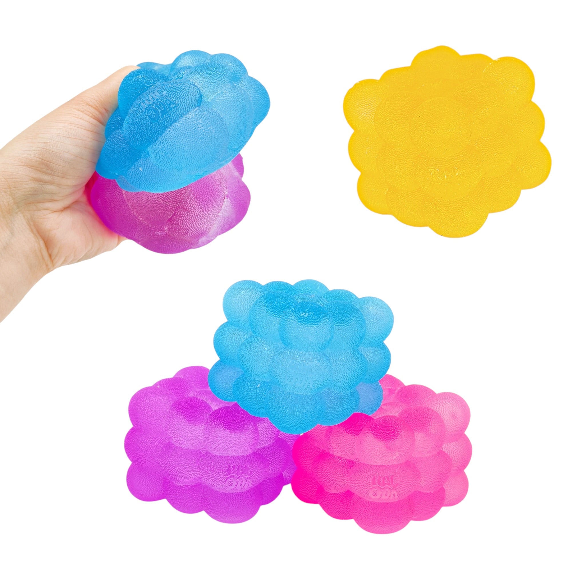 Textured Bubble Cube Squishy – Super Solid Stress Ball Sensory Squeeze Fidget Toy (Mystery Colour)