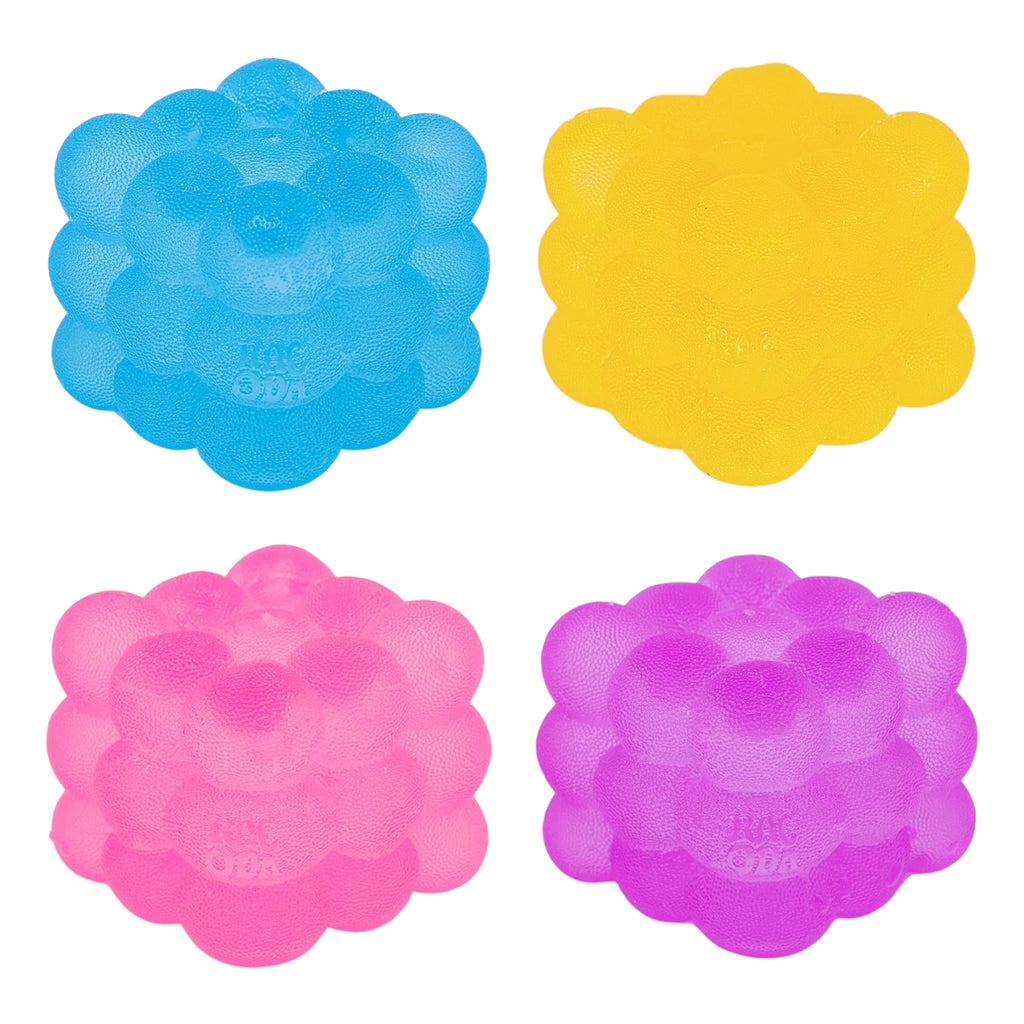 Textured Bubble Cube Squishy – Super Solid Stress Ball Sensory Squeeze Fidget Toy (Mystery Colour)