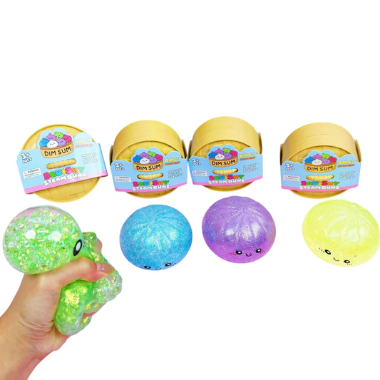 Rainbow Squishy Dumpling Toy – Sugar Gel Stress Ball Bao Bun Sensory Squish (Mystery Colour + Rare Gold)