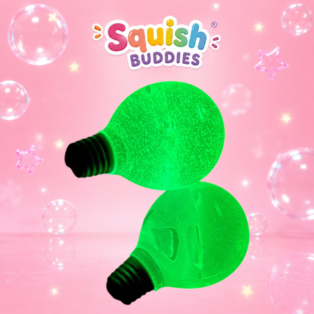 Glow in the Dark Light Bulb Globe Squishy | Maltose Slow Rise Sensory Toy
