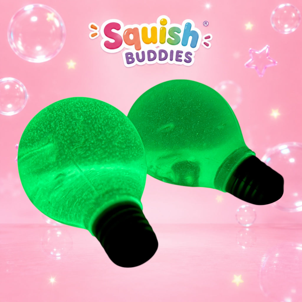 Glow in the Dark Light Bulb Globe Squishy | Maltose Slow Rise Sensory Toy