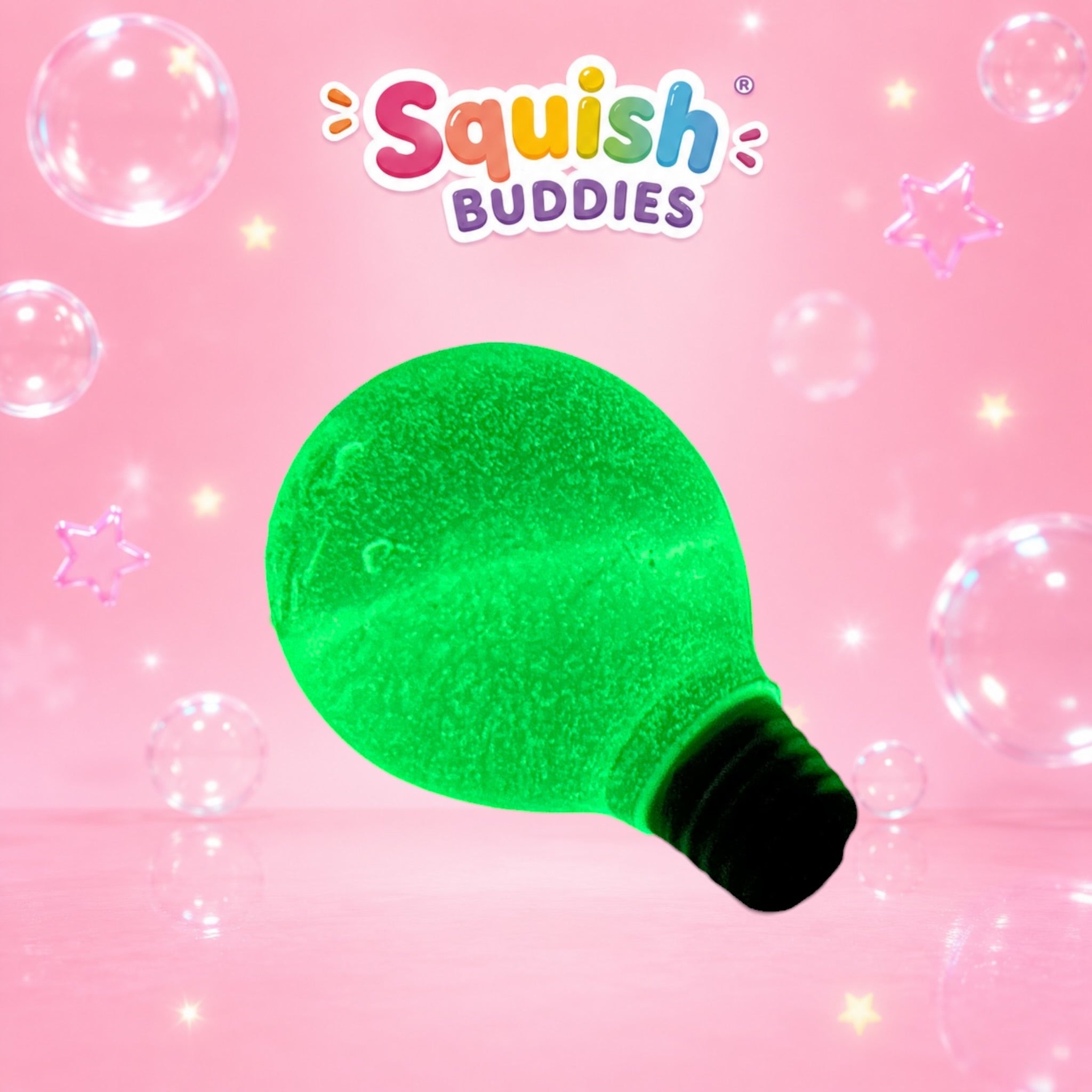 Glow in the Dark Light Bulb Globe Squishy | Maltose Slow Rise Sensory Toy