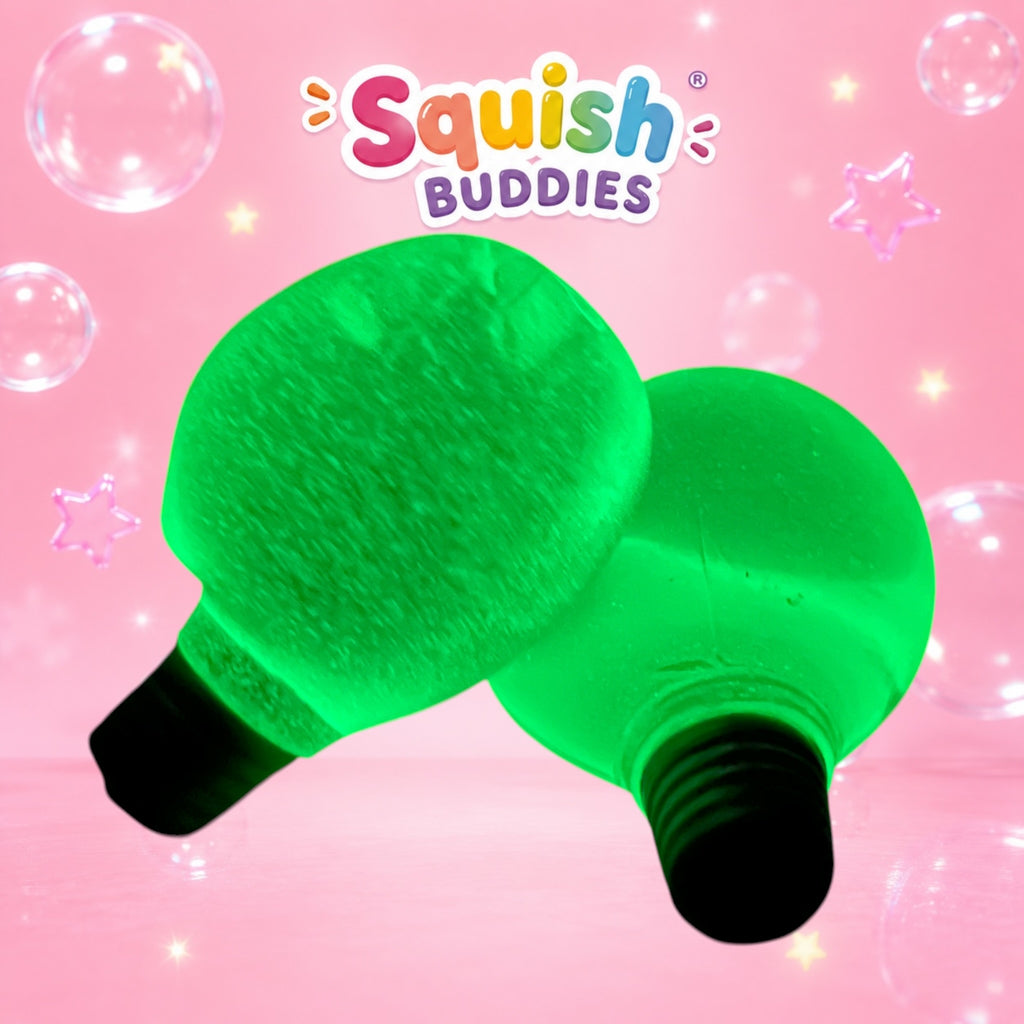 Glow in the Dark Light Bulb Globe Squishy | Maltose Slow Rise Sensory Toy