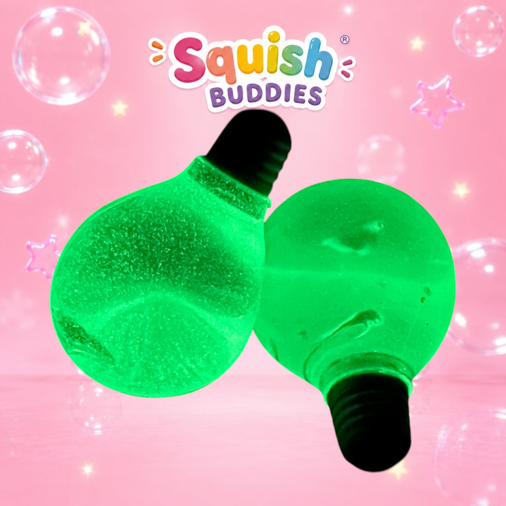 Glow in the Dark Light Bulb Globe Squishy | Maltose Slow Rise Sensory Toy