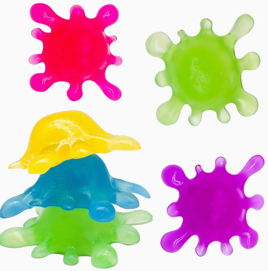Splatter Ball Squishy Toy – Gel Filled Splat Stress Ball Fidget Sensory Toy (Random Colour)