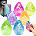 Small Teardrop Squishy Toy – Glitter Dream Drop Sugar Gel Stress Ball Sensory Squeeze Fidget (Mystery Colour)