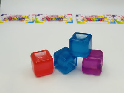 Ice Cube Squishies 4 Pack Sensory Fidget Toy Jelly Squishy Cubes Stress Relief