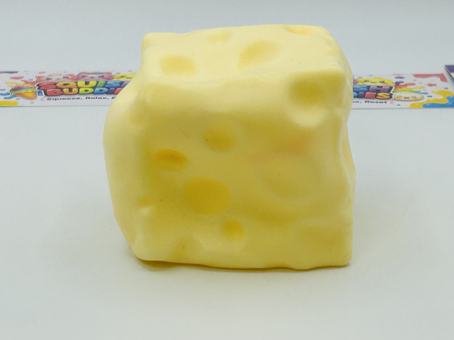 Viral Cheese Squishy Sensory Fidget Toy | Slow Rise Stress Relief Squish Cube